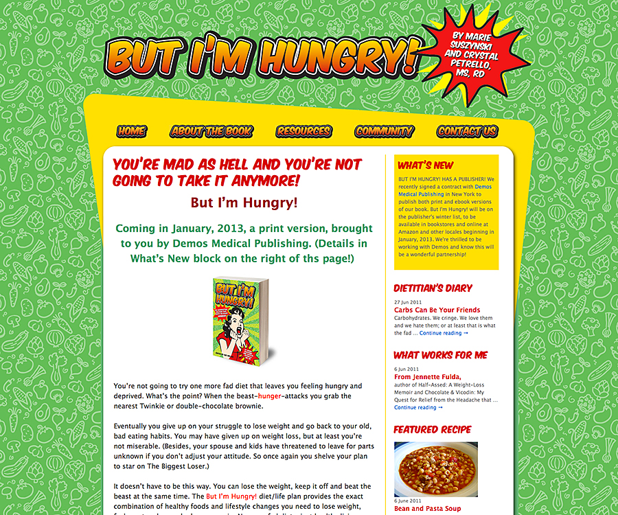 But I’m Hungry web site