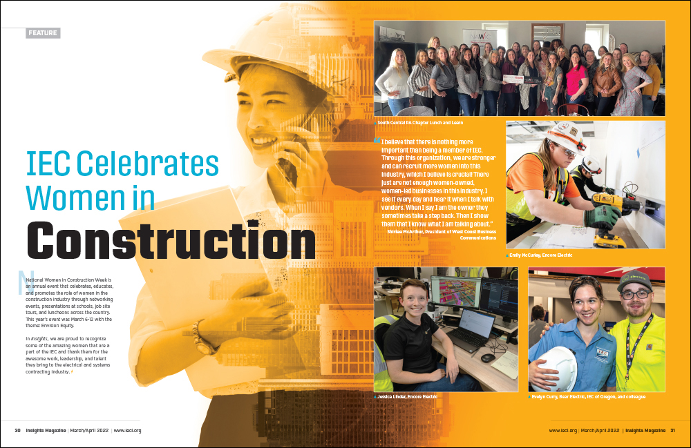 INSIGHTS Magazine Woman in Construction spread